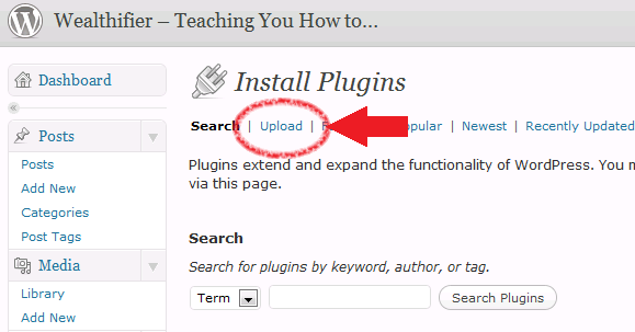 installing and activating the Unique Article Wizard WordPress plugin